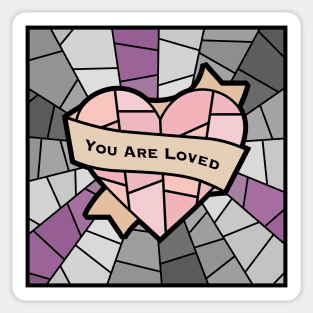 You Are Loved Pride (Asexual) Sticker